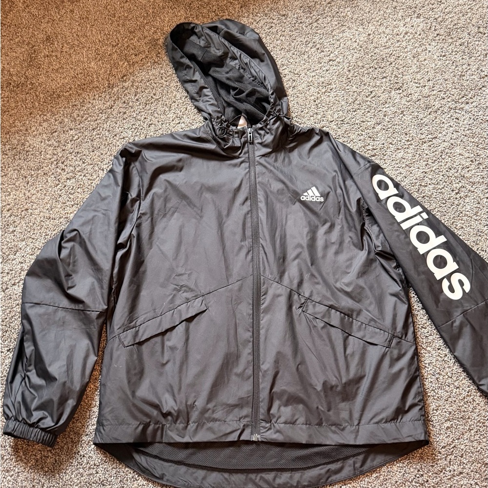 Adidas Women’s Black Running Windbreaker Jacket